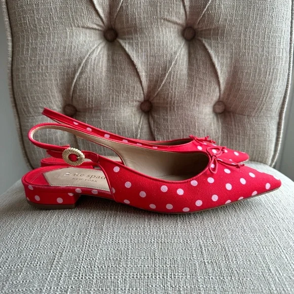 Kate Spade
Women's Veronica Slip-On Pointed-Toe Slingback Flats polka Dots - Picture 2 of 7